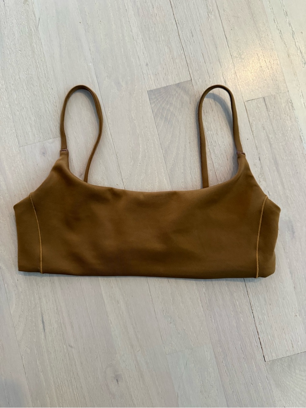 Left On Friday Tan bathing suit TOP